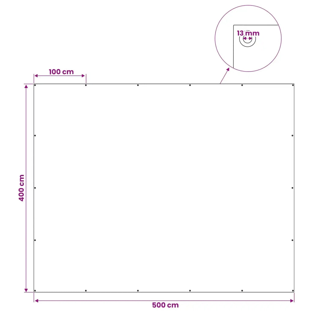 Telo con Occhielli Verde 4 x 5 m 90 gsm PE 42039341