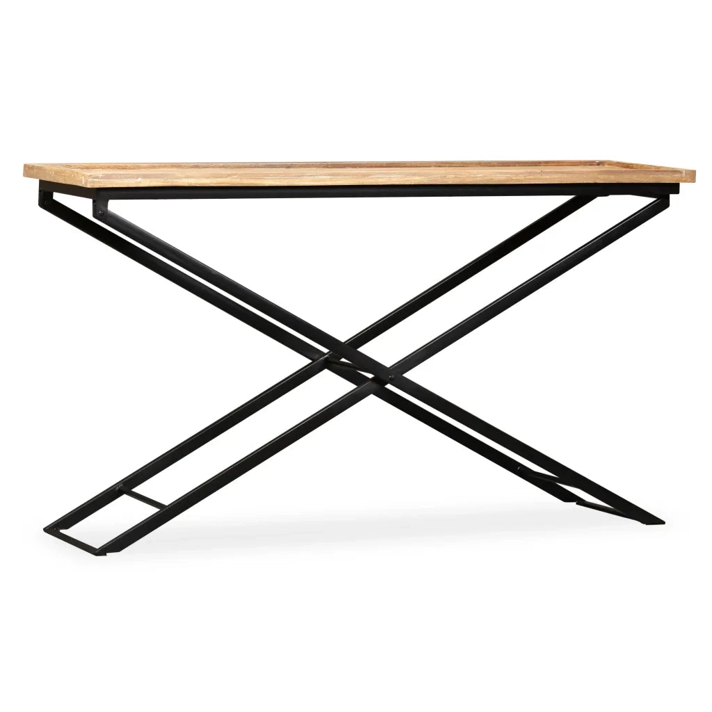 Tavolino Consolle in Legno Massello di Mango 130x40x80 cm  cod mxl 63712