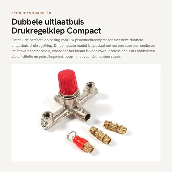 Regolatore di pressione con supporto - Pistone compressore - Decompressione rapida - Alta precisione - Varie applicazioni - Indicatore di gas originale - Compressore di aria