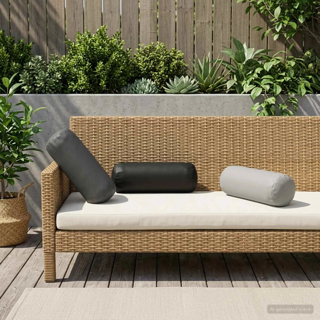 Cuscino con cuscino HEERLEN 2 pz Antracite Poliestere 930115