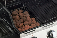 Barbecue a Gas GPL Pietra Lavica 3 Fuochi 15kW con Fornello Laterale Sochef Golosone 3