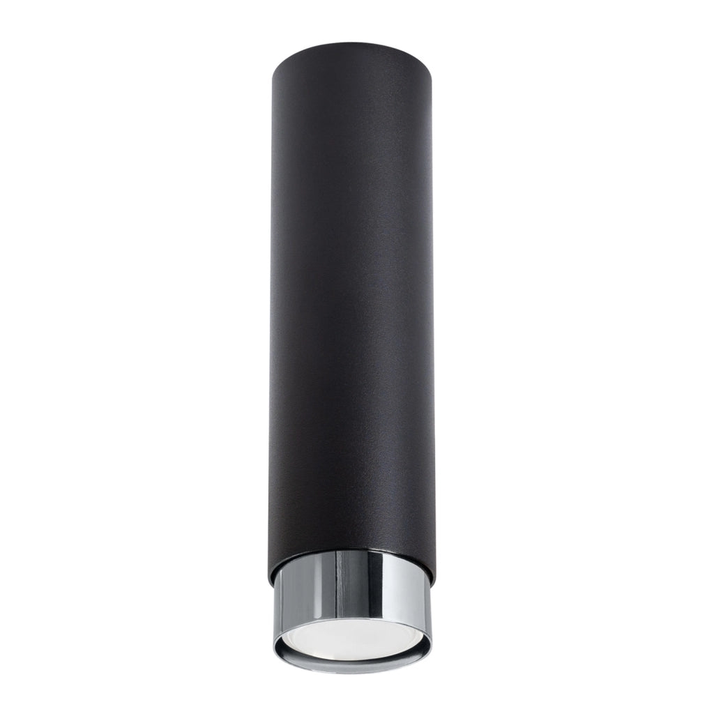 Spot soffitto OSCURO Pure Lume 22,5cm nero/cromo GU10 10W