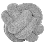 Cuscino Decorativo Cuscino Nodo Velluto Grigio 20 x 20 cm Accessori Decorativi