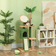 TIRAGRAFFI 48x44x139 cm Verde con grotta, piattaforme e palline