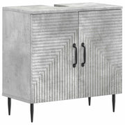 Armadio per Lavabo da Bagno HAARLEM Grigio Cemento 896788