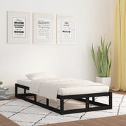 Giroletto Nero 75x190 cm Small Single in Legno Massello 820825