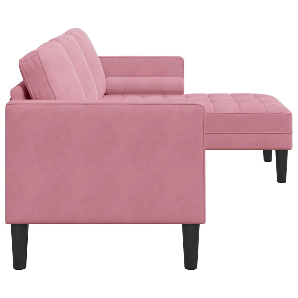 Set di Divano | Divano da soggiorno | Sofa con cuscino Rosa Poliestere