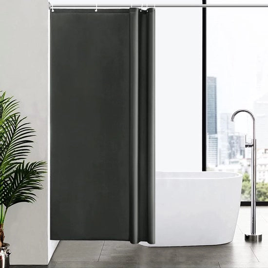 Douchegordijn idrorepellente - set a 1 pezzo - poliestere - 100x200 cm