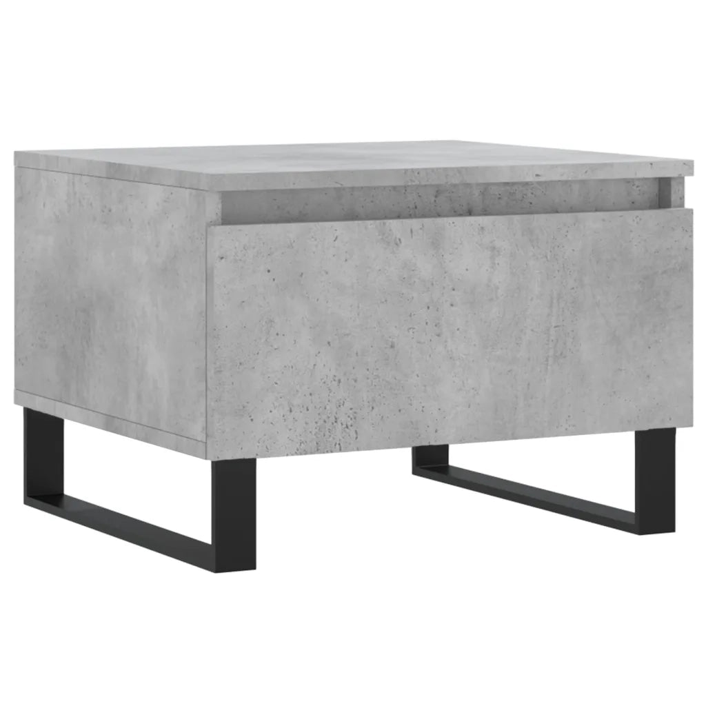 2 pz Tavolini salotto | Tavolino da caff¨¨ | Tavolino da Soggiorno Grigio Cemento 50x46x35 Legno Multistrato