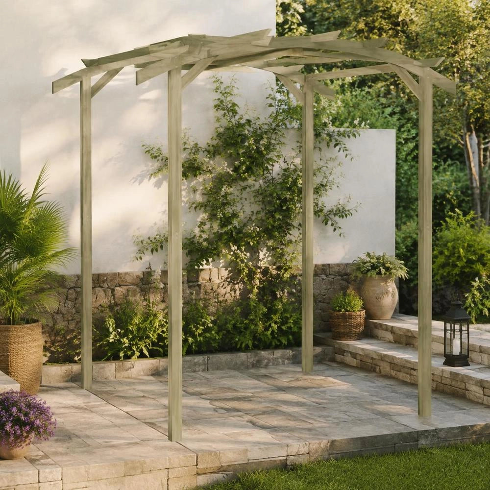 Garden Pergola, Pine Wood, Impregnated, 180x197x210 Cm