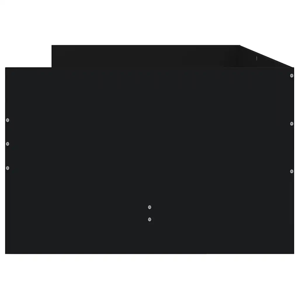Letto singolo | Letto per adulti | Giroletto con Cassetti Nero 90x190 cm