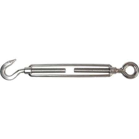 TENDITORE AD OCCHIO E GANCIO INOX 5 mm