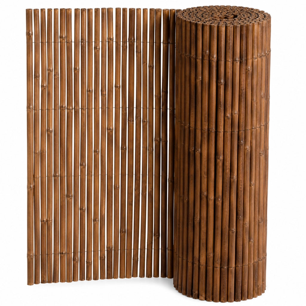 Recinzione Frangivista  Ø 20-30 mm Arella in Bamboo da Giardino e Balcone Piscina Schermo Privacy Esterno Resistente alle Intemperie 140 x 250 cm Marrone Scuro