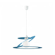 Sospensione Geko 1 Luce Blu e Bianco LuceArt Classic