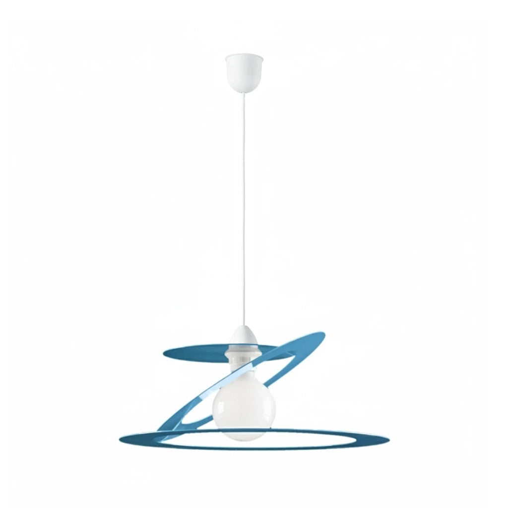 Sospensione Geko 1 Luce Blu e Bianco LuceArt Classic