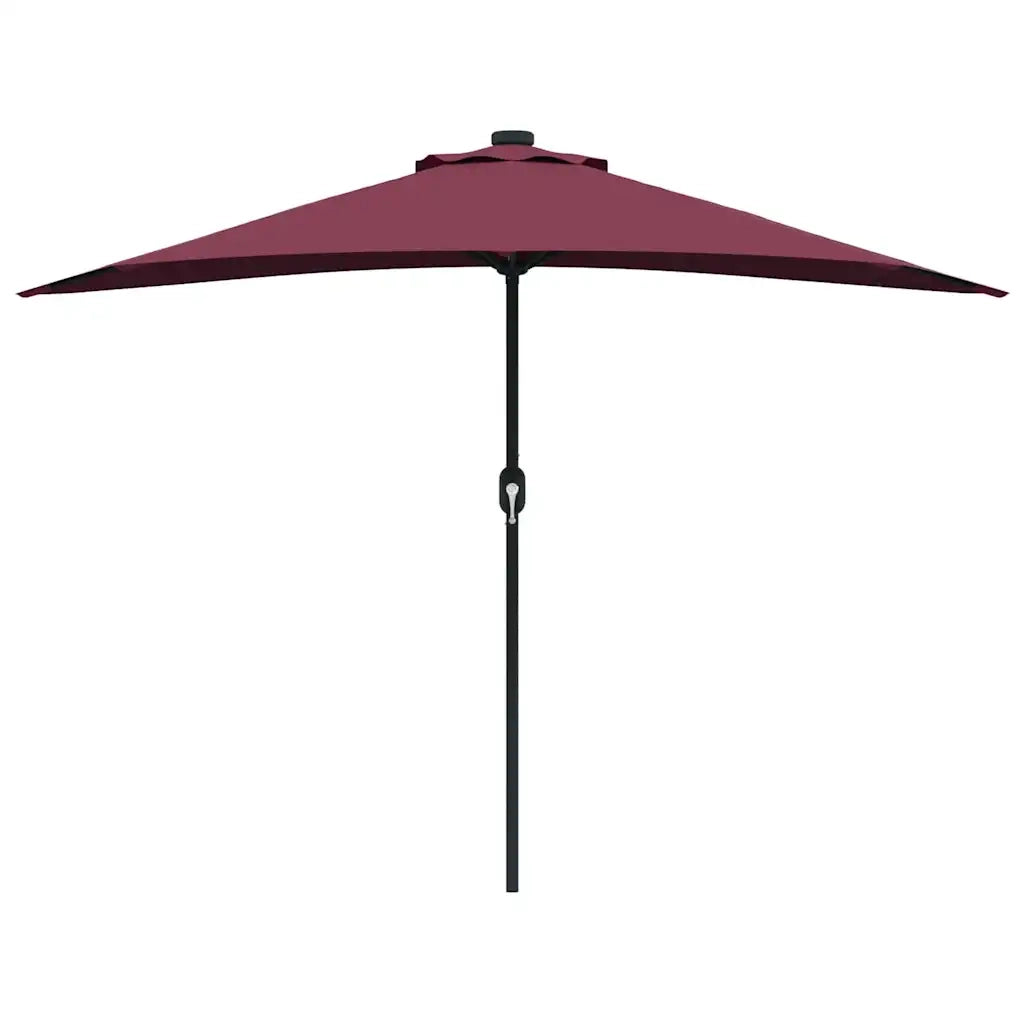 Ombrello da giardino Rosso Bordeaux 294 x 150 x 224 cm 42003271