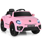 Auto elettrica per bambini 95 x 56 x 47 cm con comandi manuali e telecomando rosa in polipropilene 20_0014721