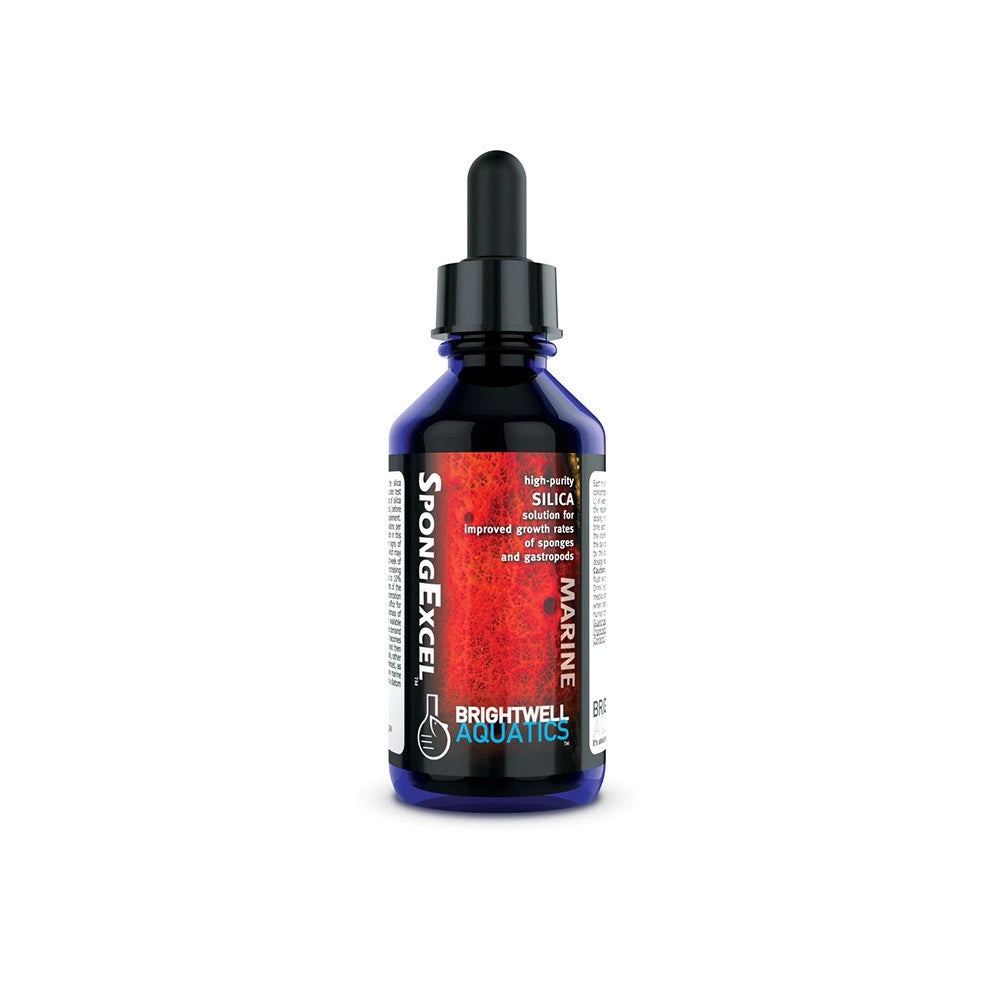 Brightwell Aquatics Sponge Excel 60ml - Soluzione Di Ioni Silice Per Esaltare La Crescita Di Spugne E Gasteropodi