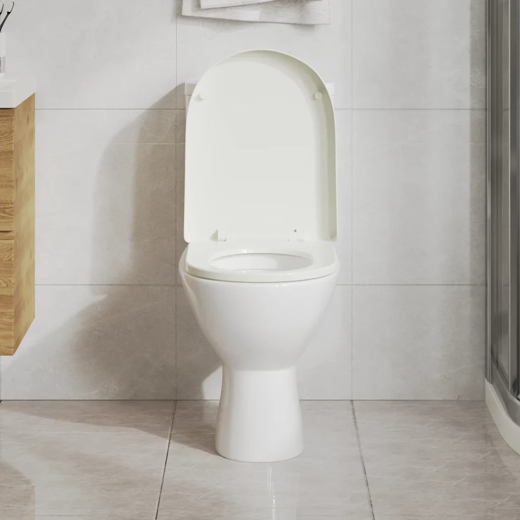 Copriwater a Chiusura Ammortizzata Bianco Quadrato cod mxl 54279