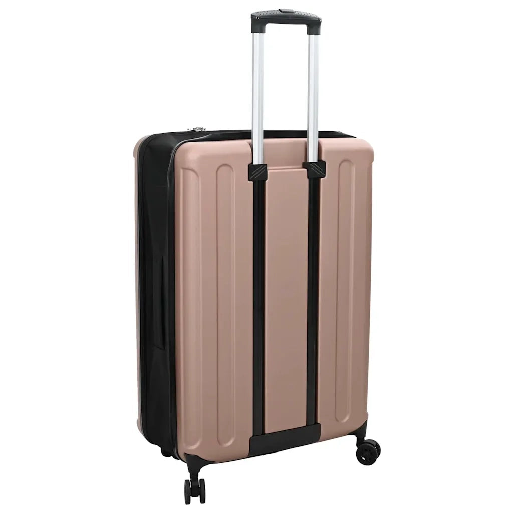 Valigia con blocco oro rosa 50 x 30 x 76 cm Plastica ABS CFW8795382