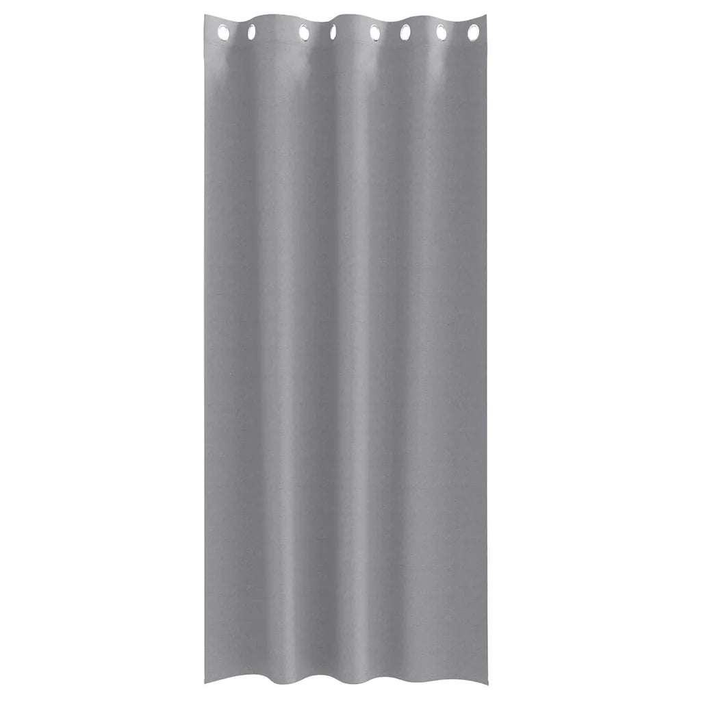 Tende Blackout con Anelli 2 pz Grigio chiaro 225 x 140 cm 4107345