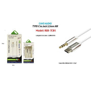 Trade Shop - Cavo Adattatore Audio Cuffie Aux Jack 3,5mm Maschio A Type-c Maxtech Aux-tc01 -