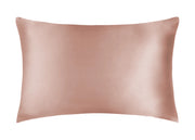 Federa Guanciale Cuscino Letto 100% Seta Chiusura Zip In Tinta Unita - Federa - Rosa