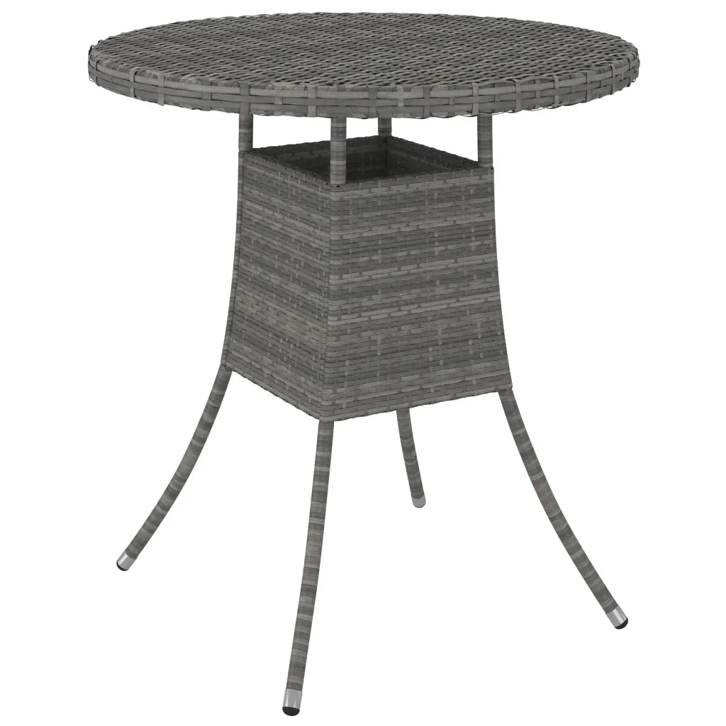 Set Divani da Giardino 7 pz con Cuscini in Polyrattan Grigio cod mxl 41281