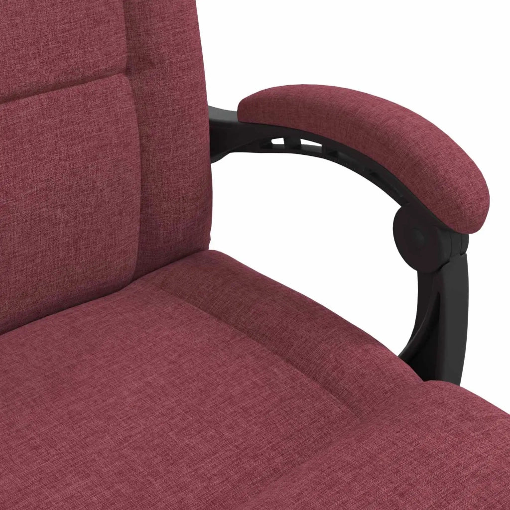 Sedia da Pavimento Rosso Vino 66 x 66 x 80 cm Tessuto 42028197