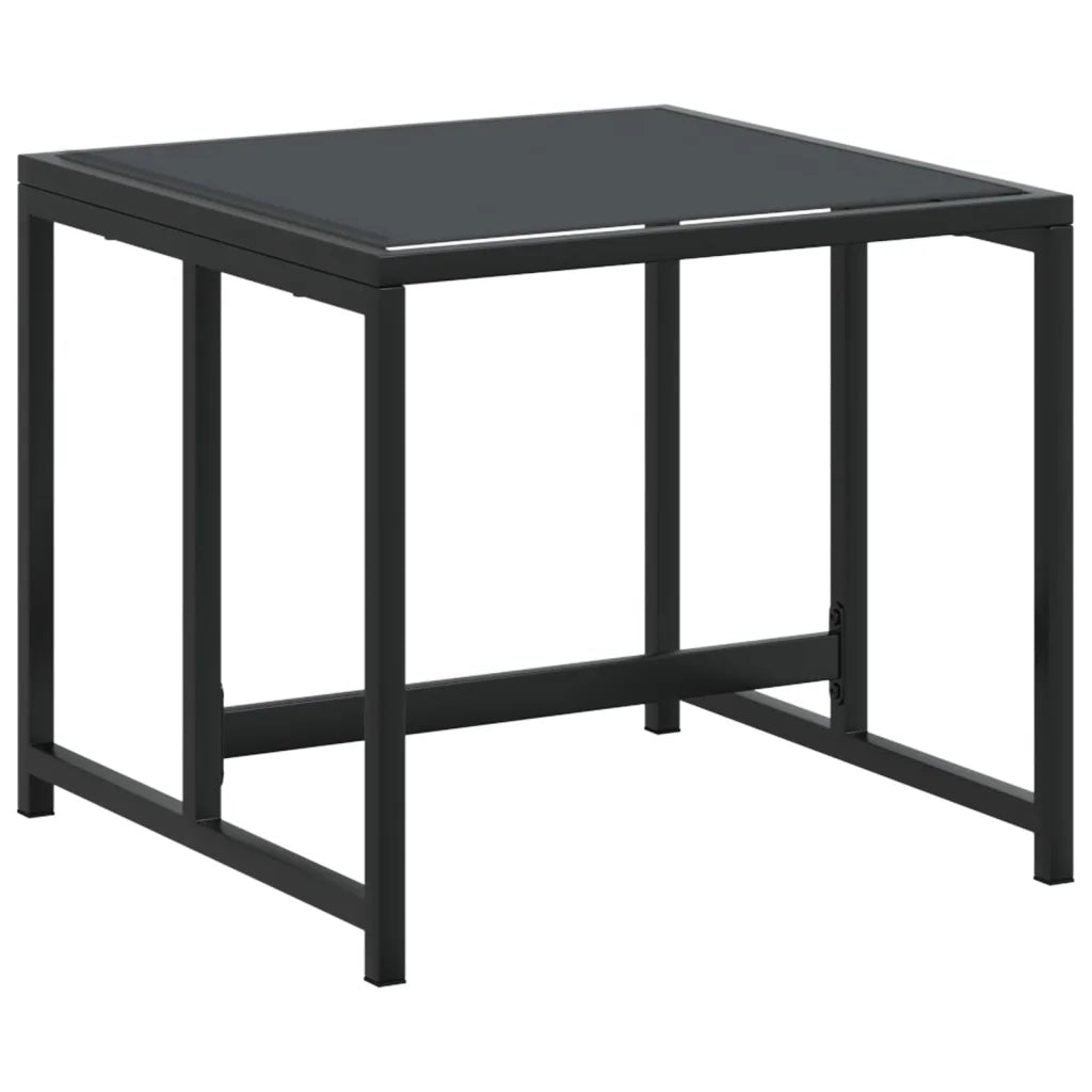 Set da Pranzo da Giardino 11 pz Nero in Textilene 3295129