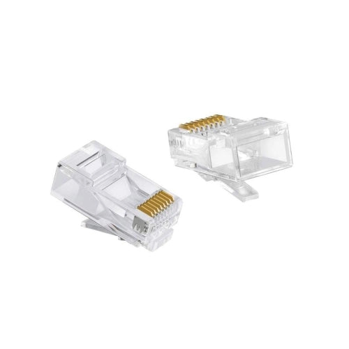 CONNETTORI TRASPARENTI PASSANTI RJ45 UTP VULTECH 50 PZ. 8P8C SN21406 CAT6