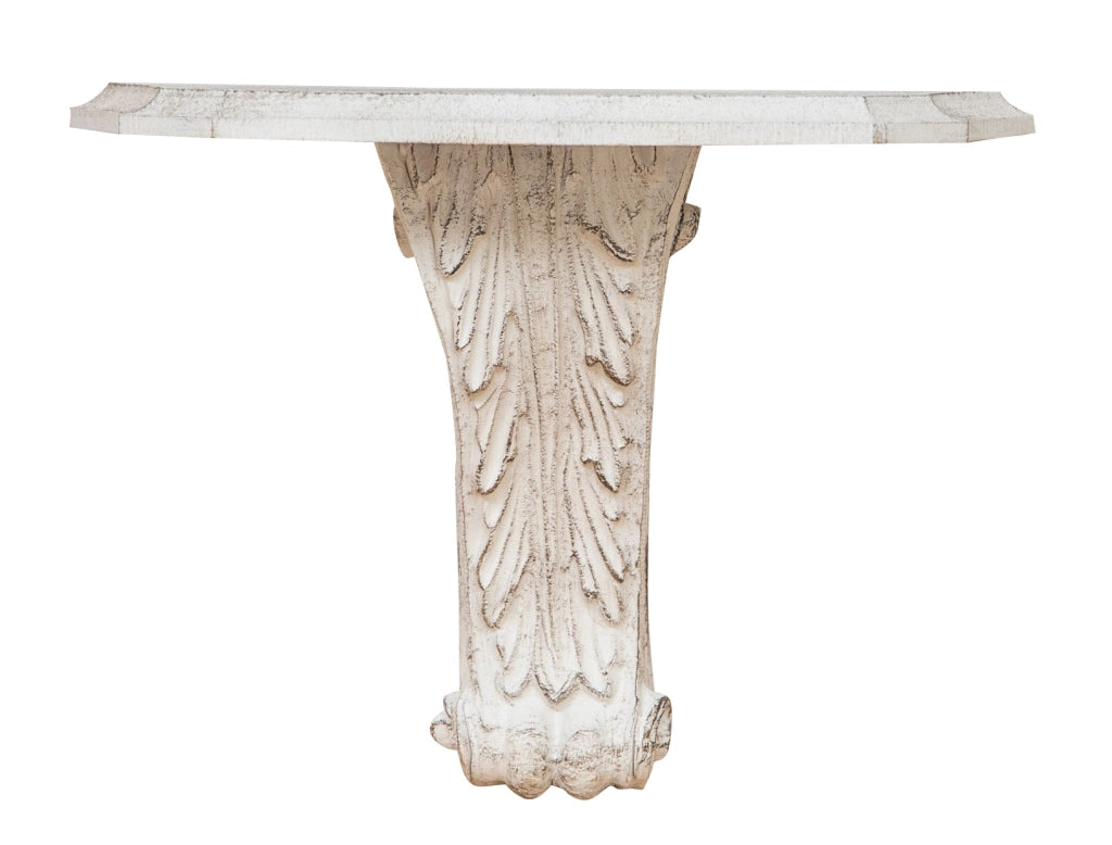 Biscottini MENSOLA A MURO IN LEGNO FINITURA BIANCO ANTICATO L30XPR15XH23 CM MADE IN ITALY
