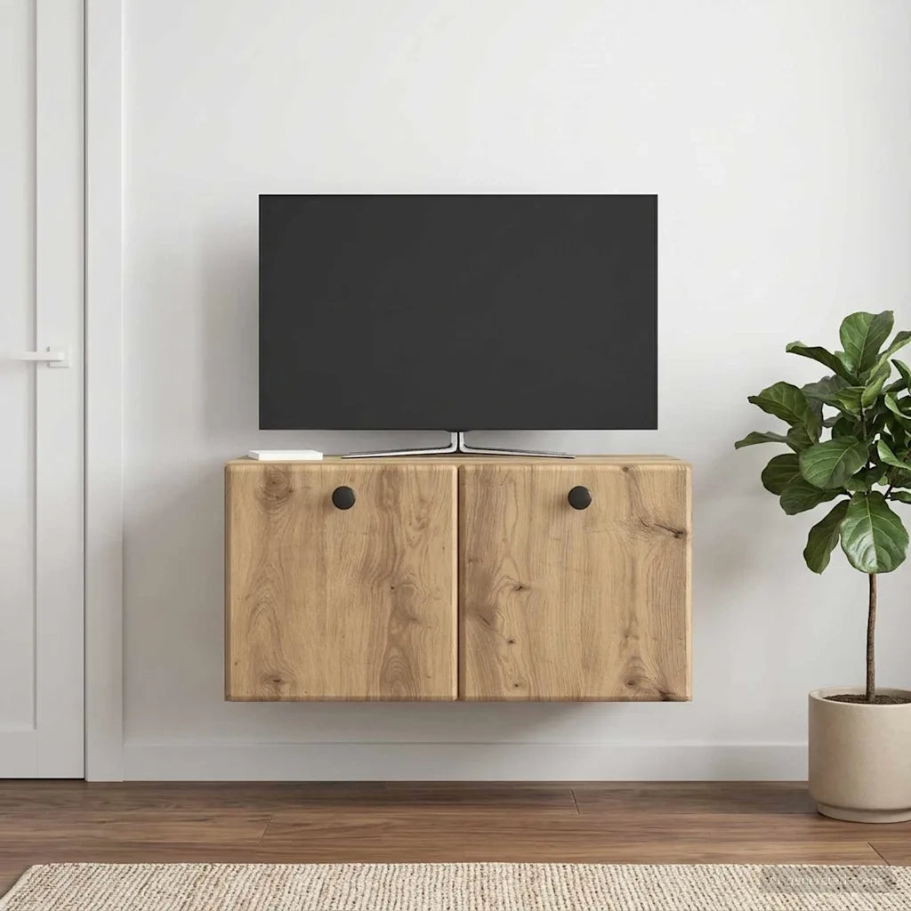 Mobile Porta TV da Muro 59,5 x 31 x 30 cm Rovere Artigianale 899224