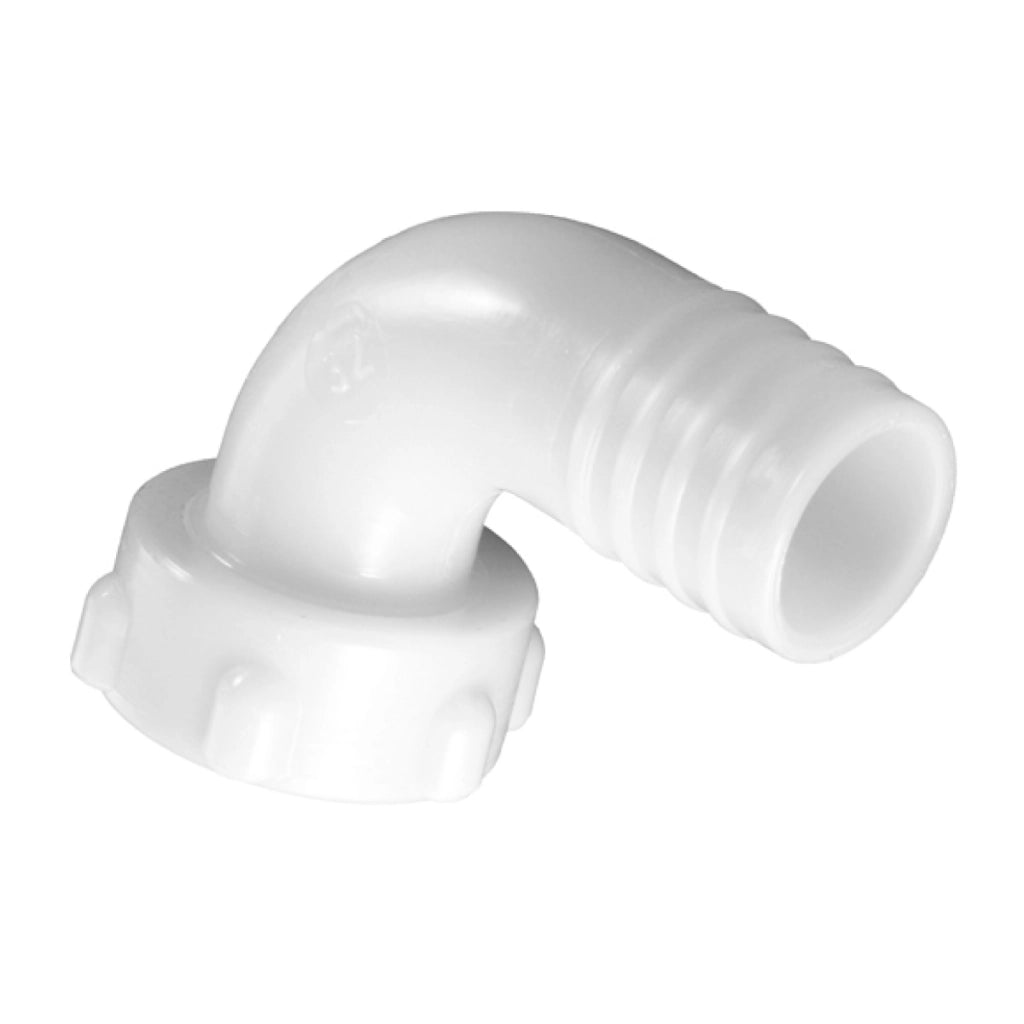 RACCORDO PORTAGOMMA MASCHIO CURVO A 90  ° CON ACCOPPIAMENTO CONICO PER TUBI FLESSIBILI - 1X25 H.61  - BUC