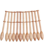 Kantklos in legno da 12 pezzi - Antico vintage - Weefacquisto - Sostenibile - 11 cm di lunghezza
