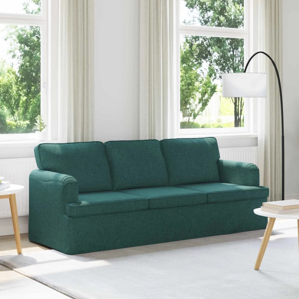 Divano Verde Scuro 201 x 80 x 85 cm Tessuto 42024500