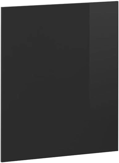 Frontale cucina R-Line, Nero lucido, 59.6 x 70.8 cm frontale del mobile per mobile base con cassetti, adatto per armadi da cucina R-Line per un montaggio semplice