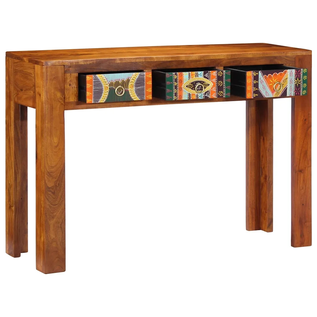Tavolo Consolle 110x35x75 cm in Legno Massello di Acacia 4016497