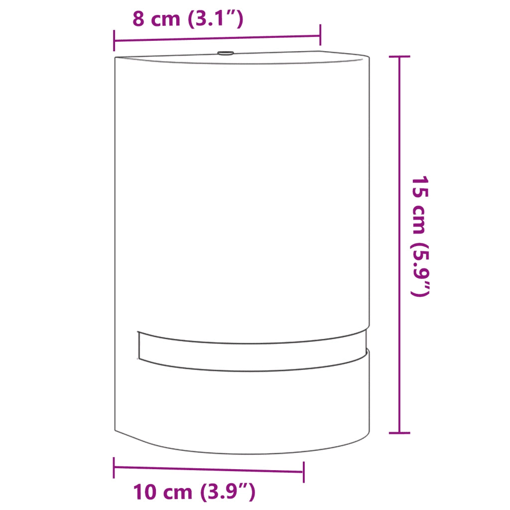 Applique per Esterni Nera in Alluminio Pressofuso CFW8166075