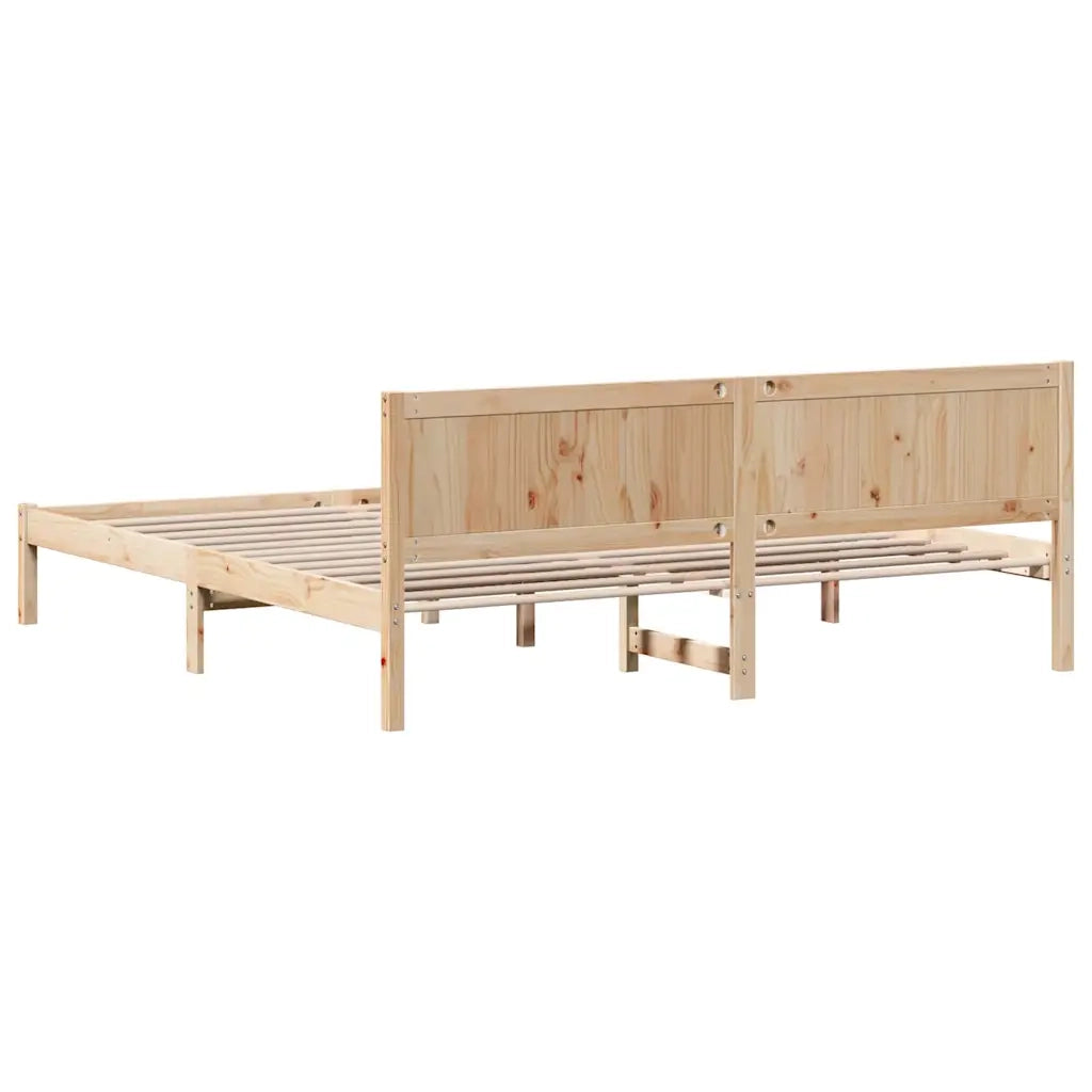 Struttura del letto Marrone 180 x 200 cm Legno massello di pino