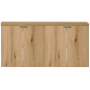 Set NEWPORT 2 Armadi Pensili Sottolavabo con Piano di Lavoro 120x60x40 Effetto Rovere [en.casa]