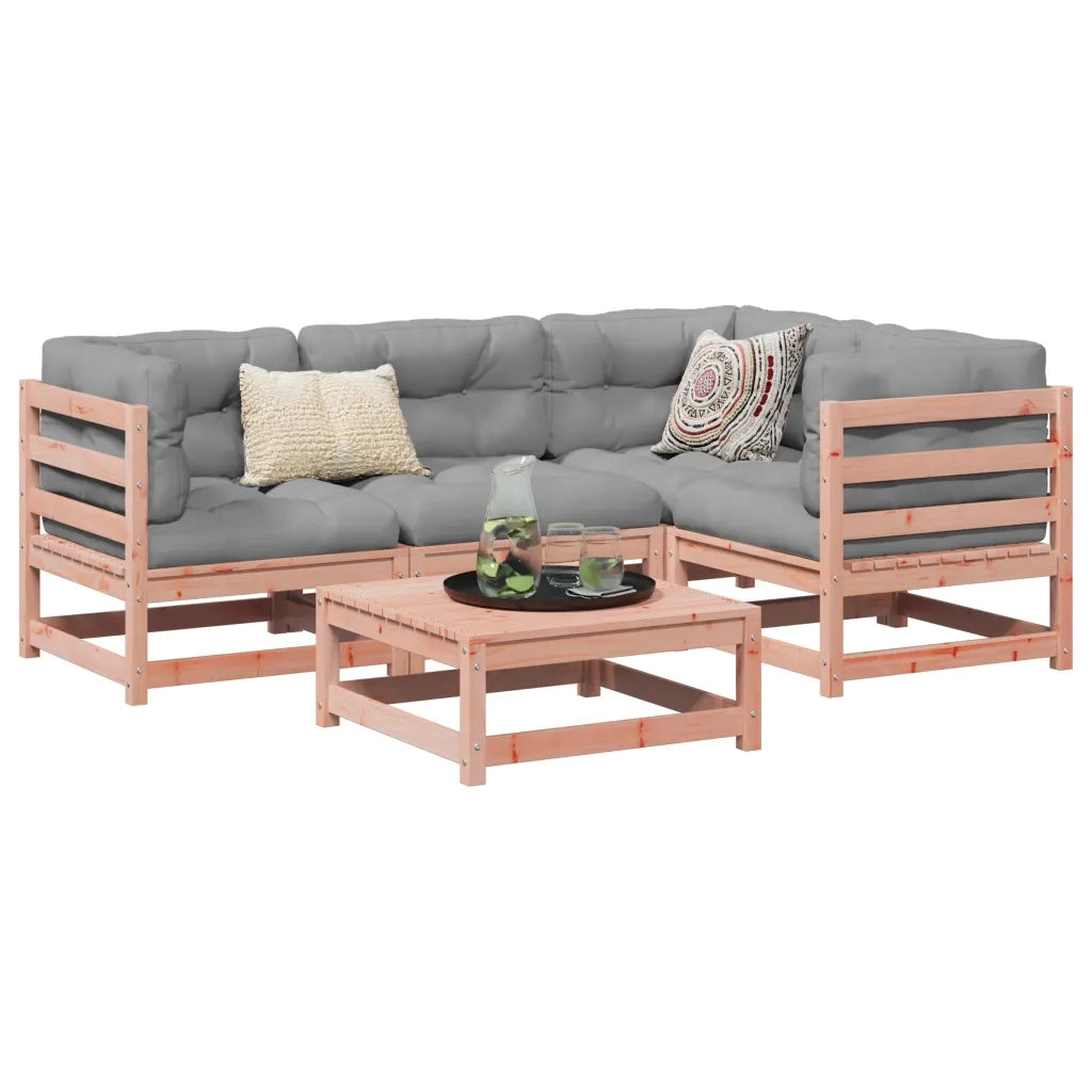 Set Divani da Giardino 5 pz in Legno Massello Abete Douglascod mxl 93041