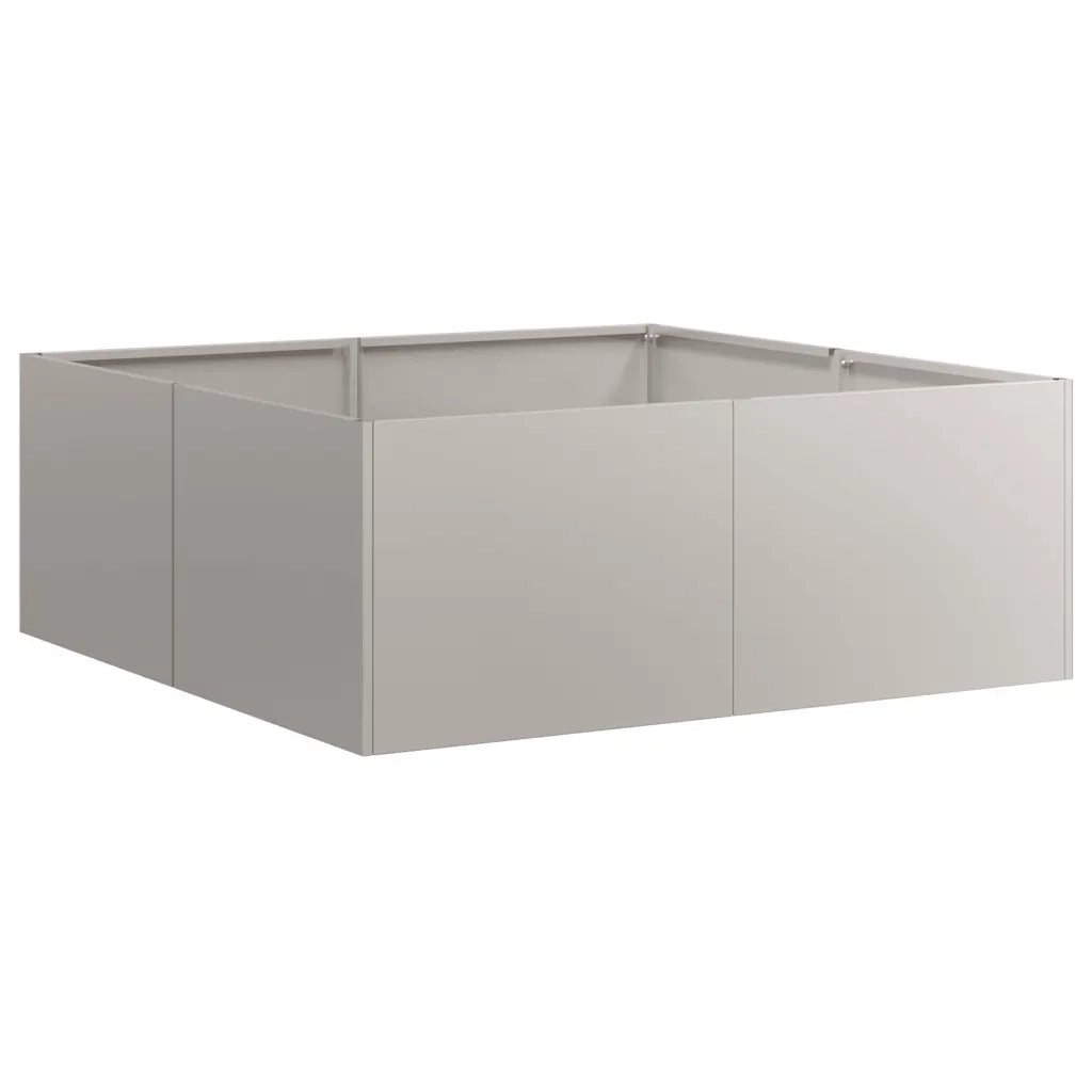 Fioriera Arrugginita 80x80x30 cm in Acciaio Corten