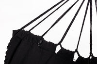 Amaca da Giardino 200x100 cm in Poli-Cotone Eldoris Nero