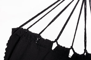 Amaca da Giardino 200x100 cm in Poli-Cotone Eldoris Nero