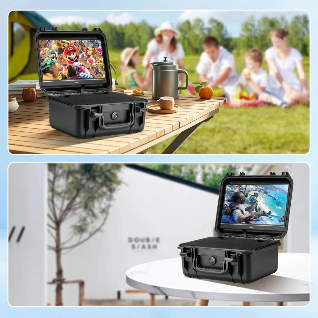 14‘’ Custodia per Monitor Portatile per Switch 2, IPS 4K&60Hz o 1080P&120Hz, Sacca da Viaggio Antishock con HDMI, Modalità Gioco, Monitor da Viaggio per Switch2 (non incluso)