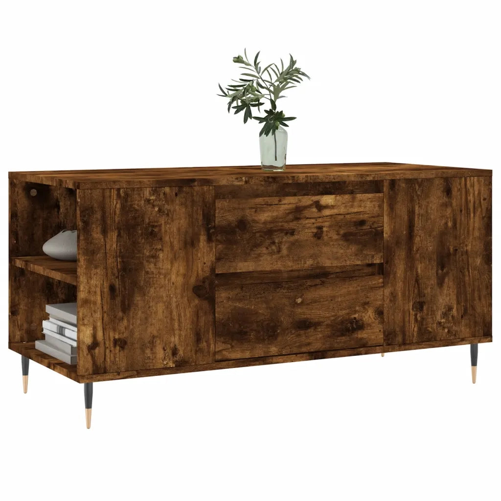 Tavolino da salotto | Tavolino da caff¨¨ | Tavolino da Soggiorno Rovere Fumo 102x44,5x50cm Legno Multistrato
