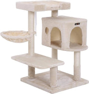 Tenda per gatti con paletti per gatti, grande vasca, grotta, cesta rotativa, cuscino rimovibile e lavabile - PCT42M
