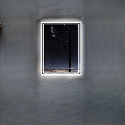 Specchio Bagno con Illuminazione LED a Sfondo - Regolabile e Anticondensabile - Montaggio a Parete - Moderno e Efficace - 60x80cm