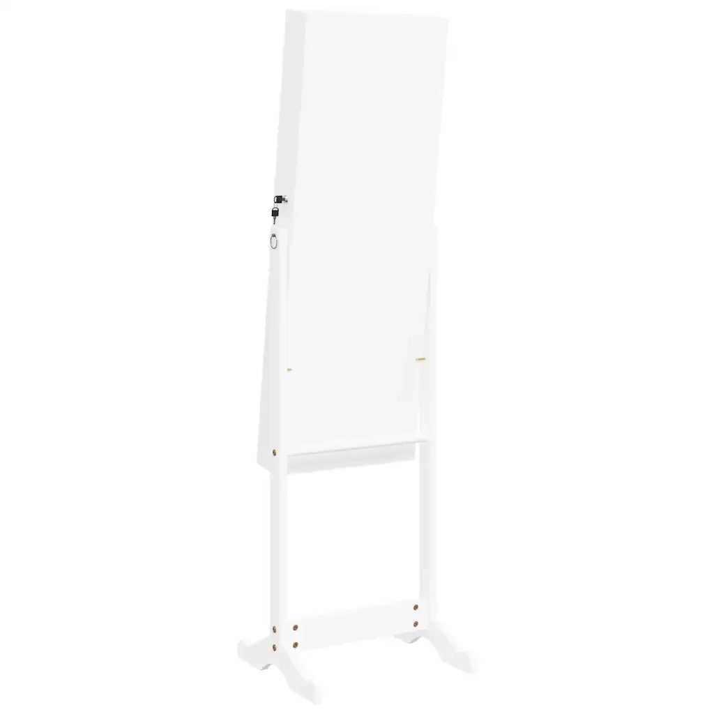 Armadietto Portagioie a Specchio Luci a LED Autoportante Bianco CFW1539416